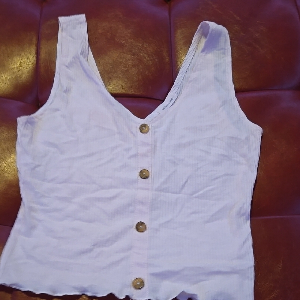 White Button-Down Women's Top
